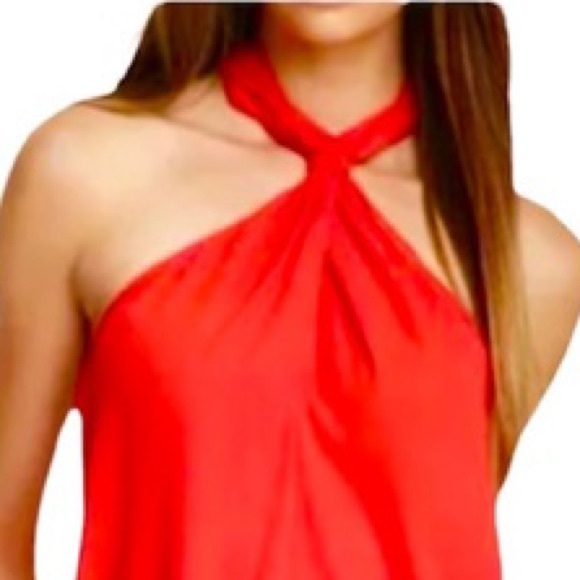 BCBG Maxazria Red Women’s Romper - Halter Top - Picture 2 of 8